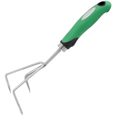 Horquilla de cultivo Zenport 15311D de 3 clavijas, 12 pulgadas, verde - Paquete de 12 Foto 1 de 4
