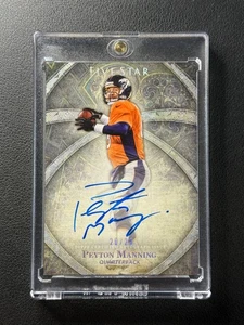 PEYTON MANNING 2014 TOPPS FIVE STAR RAINBOW SILVER HOLO ON CARD AUTO BRONCOS /25 - Bild 1 von 2