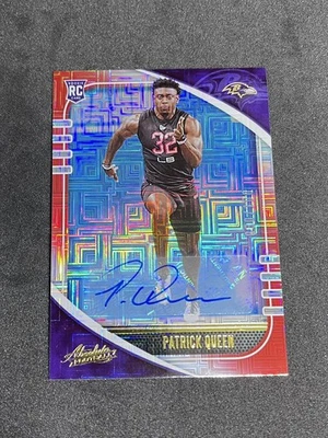 2020 Panini Absolute Patrick Queen Red Squares /100 Auto Rookie Ravens Steelers - Image 1 of 3