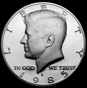 1985 S Kennedy Mint PP Half Dollar aus Original USA Proof Set  - Bild 1 von 2