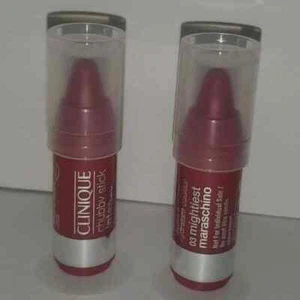2 NEW Clinique Chubby Stick Intense Moisturizing Lipstick Mightiest Maraschino - Picture 1 of 1