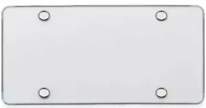 Jaguar I-Pace Clear Flat Shield License Plate Cover - Picture 1 of 3