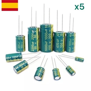 5xCondensador electrolítico 2200uf 35V Low ESR Condensador de alta frecuencia - Imagen 1 de 1