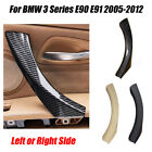 Black/Beige/ Carbon Fiber Car Inner Door Handle Cover For BMW 3 E90 E91 2005-12