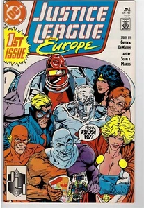 Justice League Of Europe #1 April 1989 DC Comic Book Wonder Woman Flash Nice VF - Picture 1 of 2