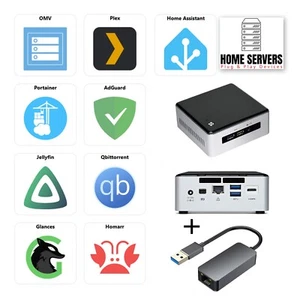 NAS AdGuard Jellyfin Home Assistant Homar Torrent Server Plex i5 2,5Gb LAN - Bild 1 von 17