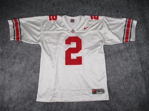Ohio State Buckeyes Football Jersey Mens Large White Nike #2 Adult Vintage Y2K Cover