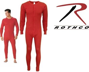 Rothco The Original Red Union Suit 100% Cotton One Piece Coverall # 6453 - Picture 1 of 4