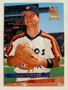 MLB SCOOTER TUCKER Astros Fleer Ultra 1993 ROOKIE RC Baseball Trading CARD #47