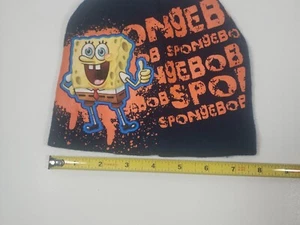 Nickelodeon SpongeBob Black Beanie Hat One Size Youth - Picture 1 of 2