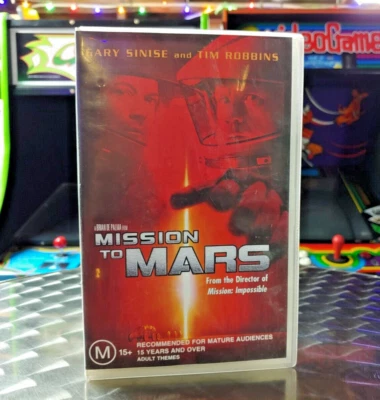 Mission To Mars - Gary Sinise, Tim Robbins - VHS Movie Video - Big Box Ex Rental - Image 1 of 4