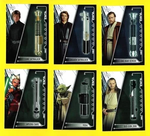2020 Topps Star Wars Holocron Lightsabers of the Jedi Complete 10 Card Set - Picture 1 of 11