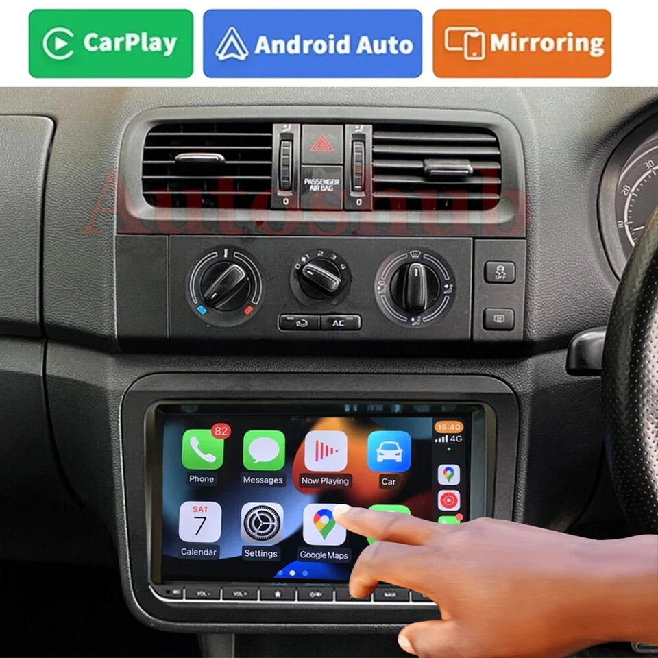 Carplay Android auto Head Unit For 2007-2014 Skoda Fabia Car Radio GPS  - image 1 of 4