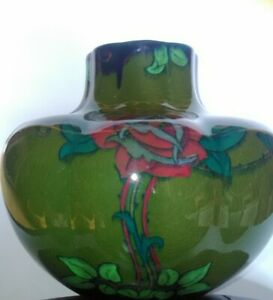 Rare Art nouveau William Bennett Hanley Arts & Crafts Gourd Shaped Vase c1900