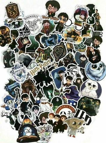 100pc Harry Potter Notebook Fantasy Wall Laptop Decal Sticker Cover