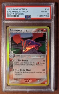 Pokemon Salamence #14 PSA 8 Holo Rare 2005 ex era Delta Species 14/113 - 2005 - Picture 1 of 10
