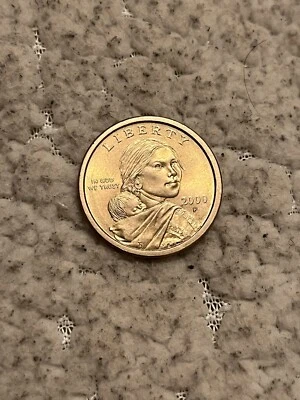 2000 p sacagawea gold 1 us dollar - Image 1 of 2