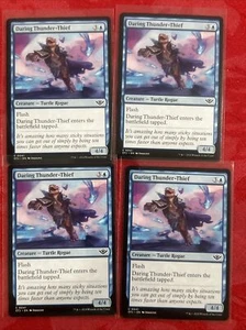 4x MTG - Daring Thunder-Thief - Outlaws of Thunder Junction NM Magic x4 - Picture 1 of 7