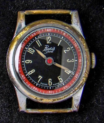 Reloj Basis Sport Hombre Manual Vintage -- Funcionamiento/Reparación Foto 1 de 3
