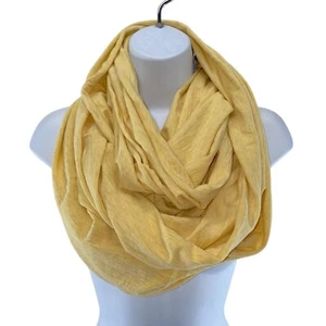 Sciarpa Gap Infinity gialla 100% cotone leggera primaverile collo foulard O/S - Foto 1 di 6