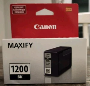 Cartucho de tinta negra Canon Maxify 1200 BK original original original nuevo sellado - Imagen 1 de 5