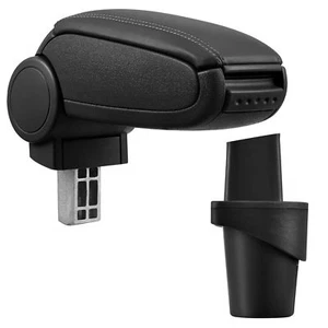Armrest Center Armrest Times Leather Cover Black for VW Touran 1T 2003-2011 - Picture 1 of 1