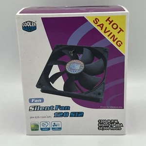 Cooler Master Silent Fan 4 pack 120 S12 1200 RPM Silent 19dBa 30k Hrs - Picture 1 of 9