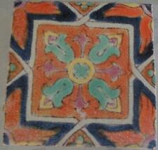 Antique Hand Painted Davies & McDonald Tile Company 5" Tile - GDC - Moorish
