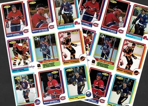 1986-87 OPC Oilers' Wayne Gretzky #260 Regular and Blank-Back 9-Card Panels - Bild 1 von 6
