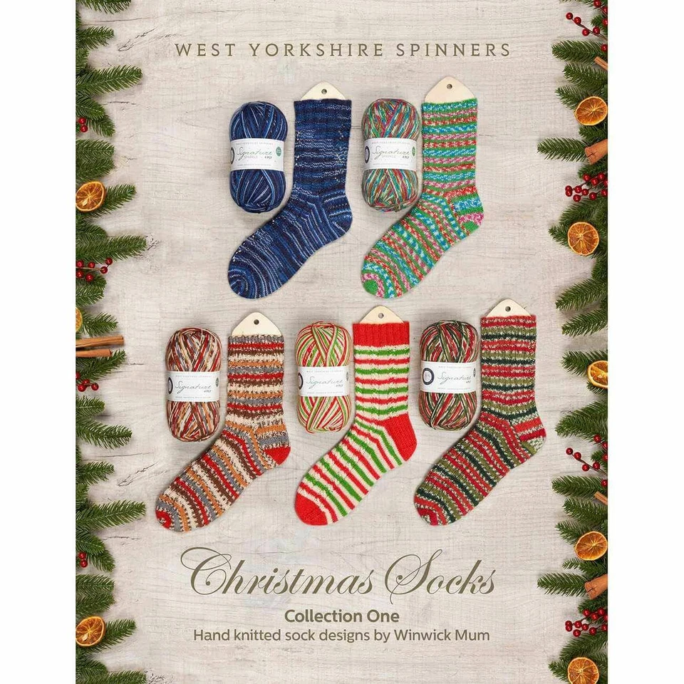 WYS Knitting Pattern Book Christmas Socks by Winwick Mum Christine Parry - Image 1 of 1