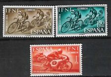 Spain IFNI Edifil # 206-208 ** MNH Set. Dia del Sello 1964 Motos, ciclismo