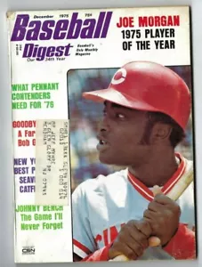 1975 Revista Baseball Digest Joe Morgan, Cincinnati Reds, Johnny Bench artículo - Imagen 1 de 1