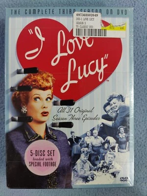 NEW SEALED I LOVE LUCY COMPLETE THIRD SEASON DVD ALL 31 SEASON THREE EPISODES Foto 1 de 2