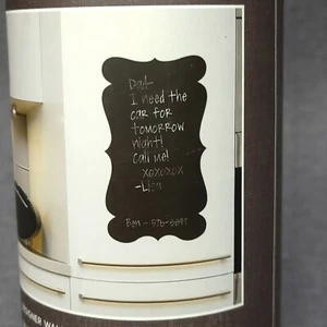 Wall Accents 27" x 19" Chalkboard Silhouette Wall Decal Blackboard Sticker Chalk - Picture 1 of 9