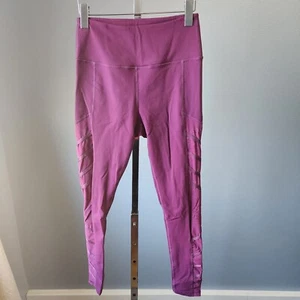Buffbunny Elysium Mesh Side Panel High Rise Leggings Acai Purple Women's Medium - Picture 1 of 13