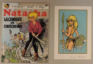 Natacha 15 Walthery + ex libris N/S Marsu Productions 1992 EO TBE - Foto 1 di 2
