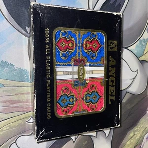 angel plastic playing cards vintage - Picture 1 of 8