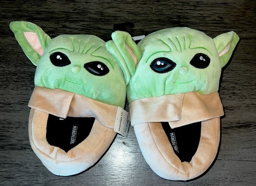 SOFTSTAR Disney Star Wars Mandalorian Baby Yoda The Child Grogu Toddler Slippers Size 2 3