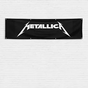 For Metallica 2x8 ft Banner Heavy Metal Band Wall Decor Fast Shipping Flag - Picture 1 of 1
