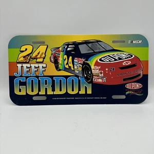 NASCAR Jeff Gordon 1995 Plastic License Plate DUPONT - Picture 1 of 7