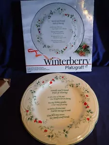 PFALTZGRAFF WINTERBERRY TELLER FAMILIE UND FREUNDE ZUM TEILEN NEU IM KARTON - Bild 1 von 5