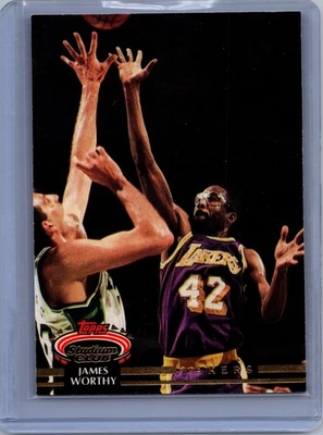 Stadium Club #327 James Worthy 1992-93 solo para miembros Foto 1 de 2