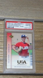 2005 Upper Deck #USA86 Clayton Kershaw Rookie Card - PSA GEM MINT 10 - 23571023 - Foto 1 di 4