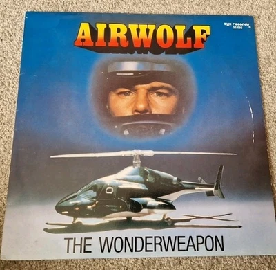 AIRWOLF SOUNDTRACK LP - RARE 1987 - SYLVESTER LEVAY - ZYX - THE WONDERWEAPON - Image 1 of 2