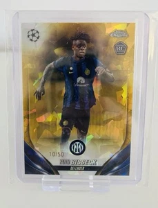 RARE Yann Aurel Bisseck 2023-24 Topps Chrome #120 Gold Sapphire 10 /50 Rookie RC - Picture 1 of 3