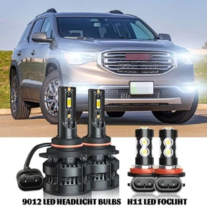 For 2013-2019 GMC Acadia Utility 4-Door 3.6L V8 LED Headlights Bulbs Fog Light - Bild 1 von 23