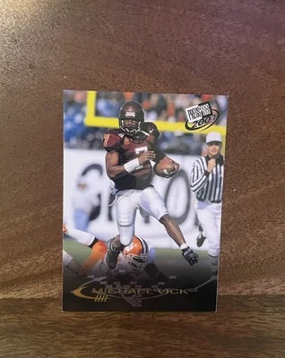 Press Pass 2001 - Michael Vick #3 Gold (RC) Foto 1 de 2