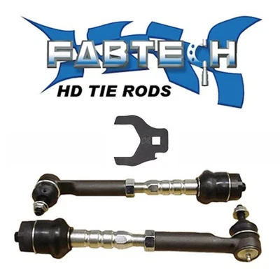 4 pc Fabtech Heavy Duty Tie Rods Assembly w/ Tool 2003-2009 Hummer H2 & H2 SUTs - Image 1 of 4