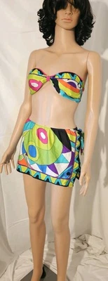 NWTs Vintage 90s Gottex One Piece Swimsuit Floral Print - Size 8 ~ Medium - Image 1 of 4