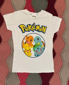 Pokemon ☆ Girls' Pikachu Charmander Squirtle T-Shirt ☆ Girls XL - Picture 1 of 1